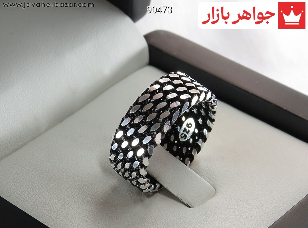 انگشتر نقره رینگی اسپرت سایز61