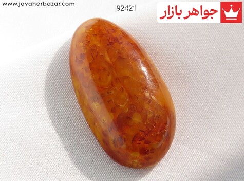 نگین تک کهربا بولونی لهستان خوشرنگ - 92421