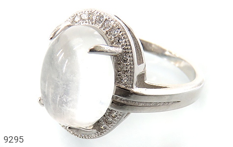 انگشتر نقره در نجف درشت الماس نشان زنانه - 9295