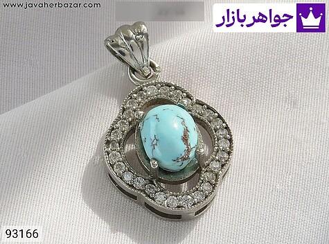 مدال نقره فیروزه نیشابوری جذاب زنانه - 93166