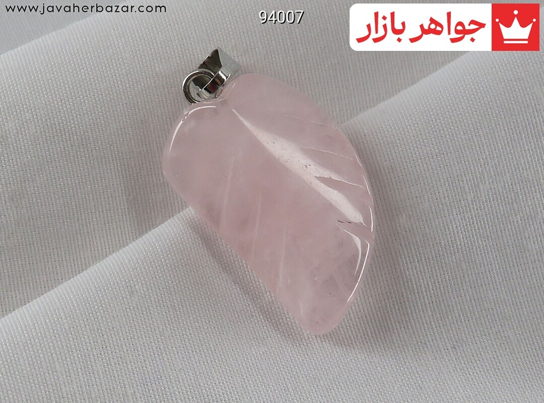 گردنبند کوارتز طرح برگ