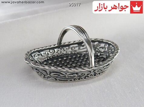 تندیس نقره طرح سبد - 95017