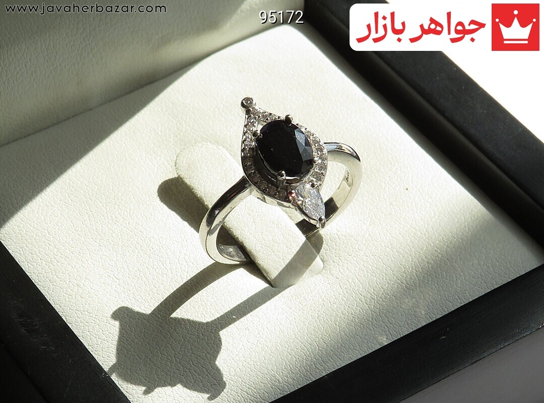 انگشتر نقره یاقوت آفریقایی کبود خاص زنانه انگشتر نقره یاقوت آفریقایی کبود خاص زنانه