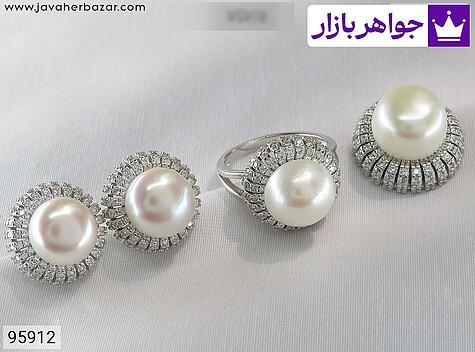 سرویس سنگ ماه تولد خرداد سرویس نقره مروارید تایلندی طرح مهشید زنانه - 95912