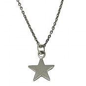 مدال نقره طرح ستاره به همراه زنجیر