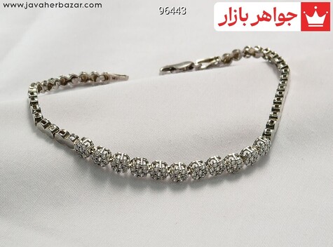 دستبند نقره طرح درسا زنانه - 96443