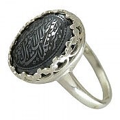 انگشتر نقره حدید صینی هفت جلاله زنانه