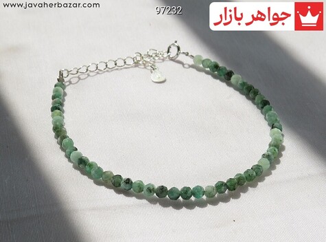 دستبند زمرد بی نظیر زنانه - 97232