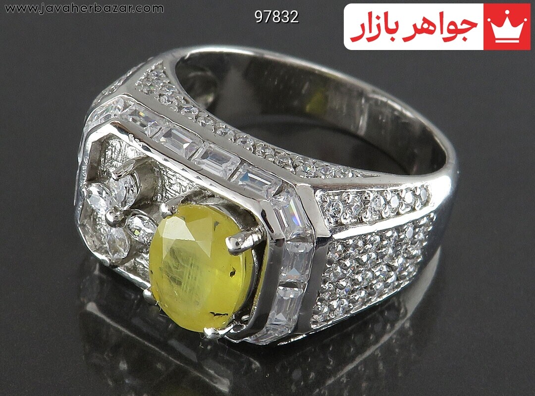 انگشتر نقره یاقوت آفریقایی زرد بی نظیر مردانه انگشتر نقره یاقوت آفریقایی زرد بی نظیر مردانه