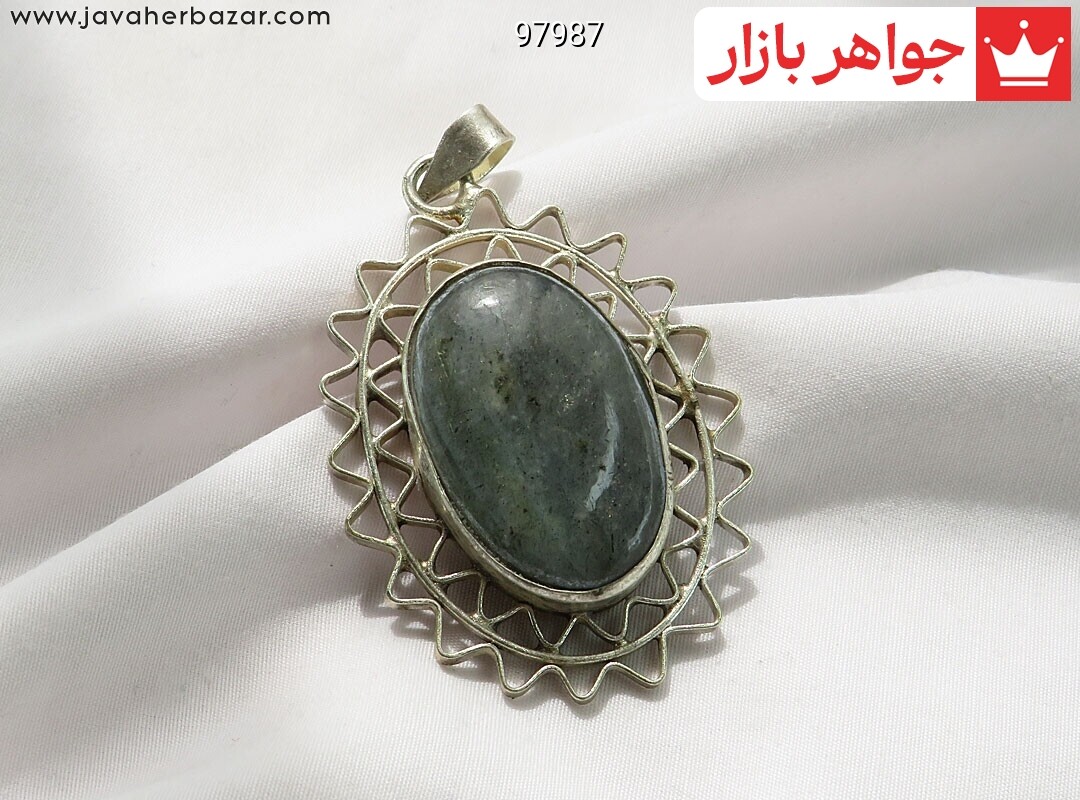 گردنبند لابرادوریت ورشو طرح شمس