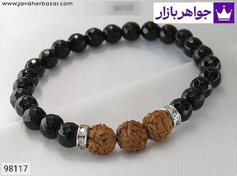 رودراکشا دستبند عقیق و رودراکشا جذاب - 98117