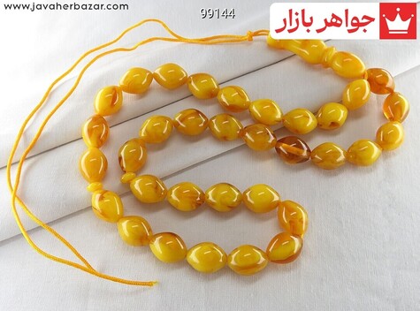 تسبیح 33 دانه کهربا پودری - 99144