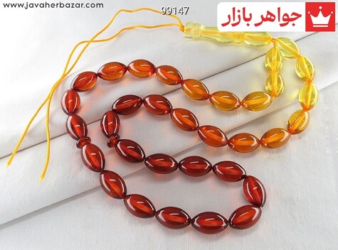 تسبیح 33 دانه کهربا پودری - 99147