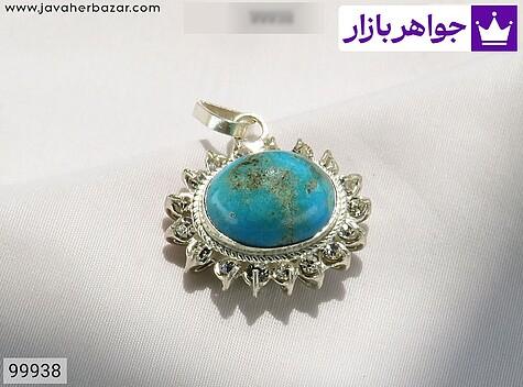 مدال نقره فیروزه کرمانی طرح نسترن زنانه - 99938