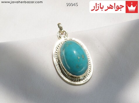 مدال نقره فیروزه کرمانی زیبا
