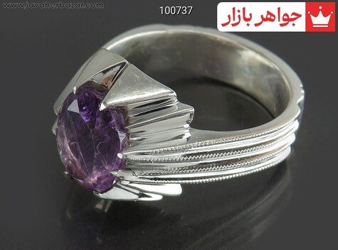 انگشتر سنگ ماه تولد دی مردانه