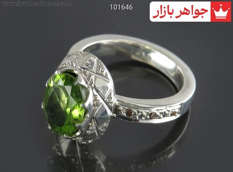 انگشتر سنگ ماه تولد مرداد زنانه