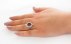 انگشتر عقیق یمنی قرمز طرح جواهر زنانه-7