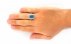 انگشتر عقیق آبی ی هنر دست مردانه دست ساز-6