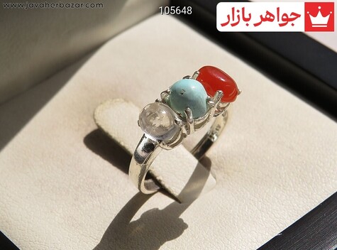 انگشتر سنگ ماه تولد تیر زنانه