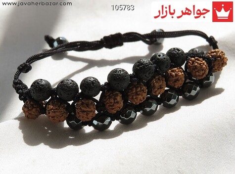 دستبند سنگ ماه تولد آبان مردانه