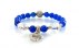 دستبند جید آبی زیبا آویز قلب زنانه-3