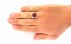 انگشتر عقیق یمنی قرمز درشت رکاب طرح صفوی مردانه دست ساز-7
