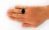 انگشتر عقیق سیاه مردانه میکروستینگ-7
