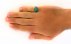 انگشتر عقیق سبز طرح قلب مردانه-7