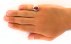 انگشتر عقیق یمنی قرمز زیبا رکاب هاشوری مردانه دست ساز-8