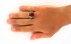 انگشتر عقیق یمنی قرمز تراش الماسه باشکوه اشرفی مردانه دست ساز-7