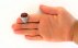 انگشتر عقیق یمنی قرمز تراش الماسه بی نظیر سلطنتی مردانه دست ساز-8