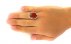 انگشتر عقیق یمنی قرمز سرخ درشت سلطنتی مردانه دست ساز-7