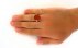 انگشتر عقیق یمنی قرمز فاخر مردانه دست ساز [اعوذ بجلال وجهک الکریم]-7