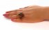 انگشتر کهربا کلوخه بولونی لهستان تراش طبیعی درشت زنانه دست ساز-8