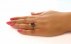 انگشتر عقیق یمنی قرمز سرخ خوش رنگ زنانه-8