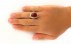 انگشتر عقیق یمنی قرمز سرخ خوش رنگ شاهانه مردانه دست ساز-8