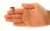انگشتر عقیق یمنی قرمز سرخ خوش رنگ شاهانه مردانه دست ساز-9