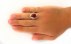 انگشتر عقیق یمنی قرمز سرخ برجسته مرغوب مردانه دست ساز-8