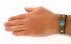 دستبند چرم و فیروزه نیشابوری ترکیبی جذاب دست ساز-8
