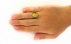 انگشتر عقیق زرد درشت طرح آوین-8