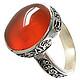 انگشتر نقره عقیق یمنی مردانه [صلوات امام حسین]