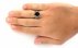 انگشتر عقیق سیاه طرح یاشار مردانه-7