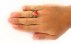 انگشتر عقیق قرمز طرح دار جذاب مردانه-7