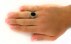 انگشتر عقیق سیاه طرح فرخ مردانه-7