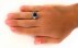انگشتر یاقوت آفریقایی کبود یی دورچنگ مردانه دست ساز-7