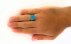 انگشتر فیروزه تبتی سنتاتیک خوش رنگ مردانه-7