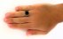 انگشتر عقیق سیاه خوش رنگ مردانه-7