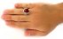 انگشتر عقیق یمنی قرمز درشت برجسته مردانه دست ساز-7