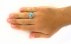 انگشتر فیروزه نیشابوری شجری خوش رنگ مردانه دست ساز-7